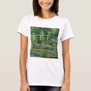T-shirt Claude Monet Lírios de Água e Ponte Japonesa