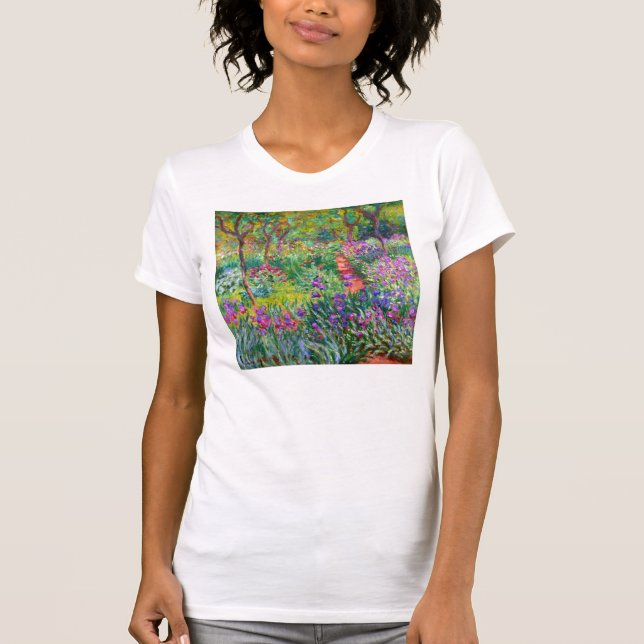 T-shirt Claude Monet: O jardim da íris em Giverny (Frente)