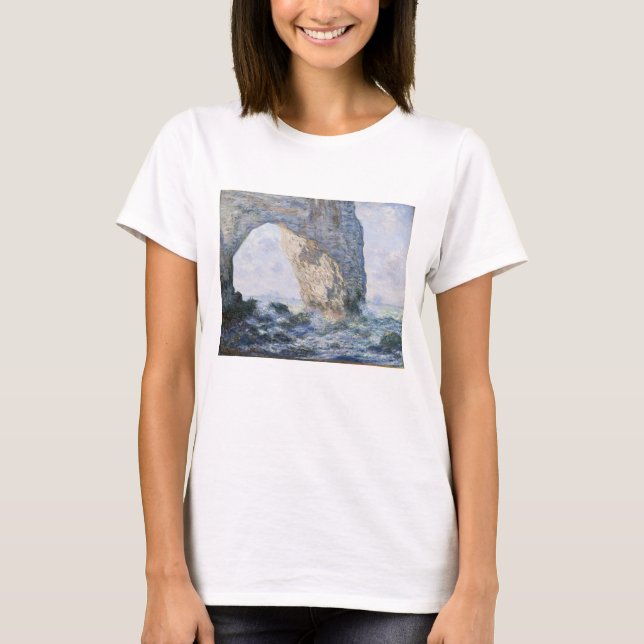 T-shirt Claude Monet | o Manneporte Etretat (Frente)