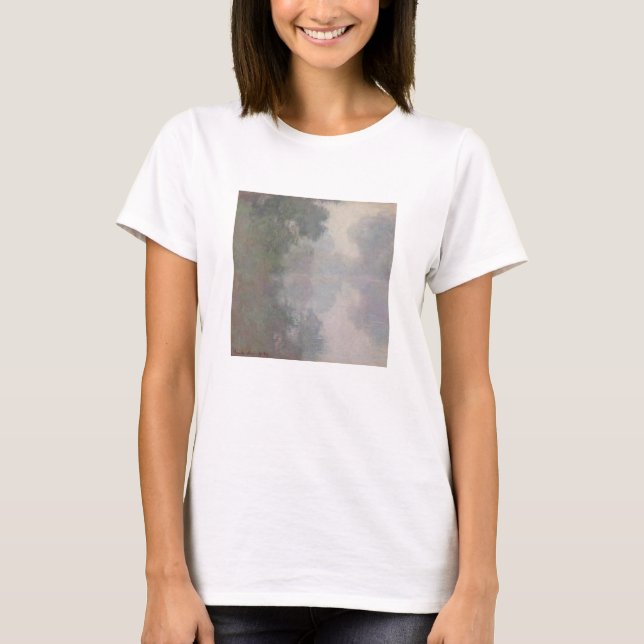 T-shirt Claude Monet | o Seine em Giverny, névoas da manhã (Frente)