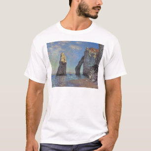 T-shirt Claude Monet Os Cliffs No Destino Etretat