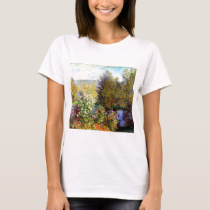 T-shirt Claude Monet Um Canto do Jardim em Montgeron