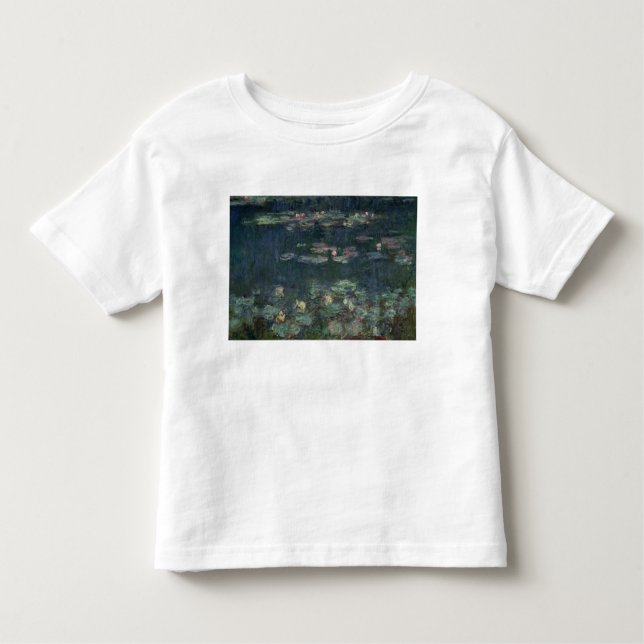 T-shirt Claude Monet | Waterlilies: Reflexões verdes (Frente)
