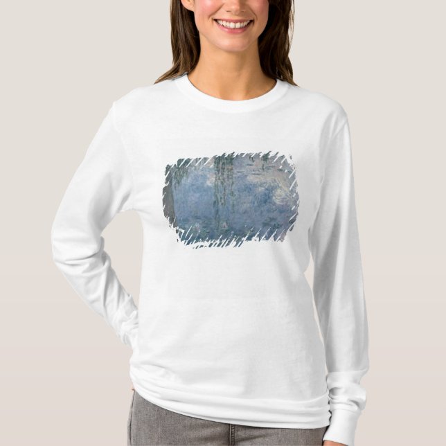 T-shirt Claude Monet | Waterlilies: Salgueiros Weeping, (Frente)
