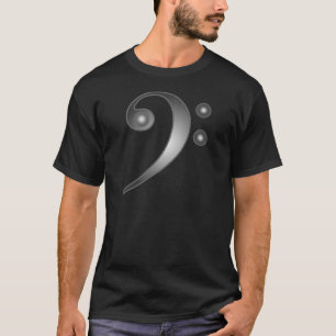 T-shirt Clef baixo metálico