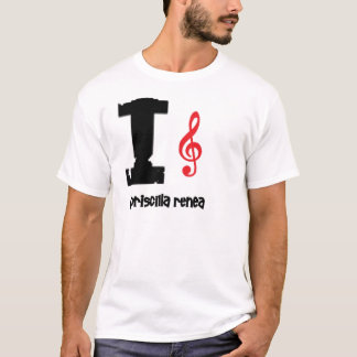 T-shirt clef do amor do priscilla