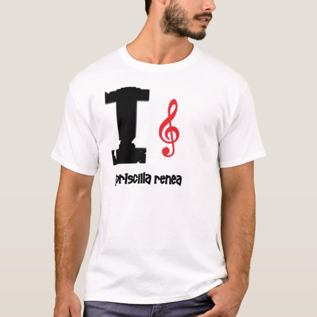T-shirt clef do amor do priscilla (Frente)