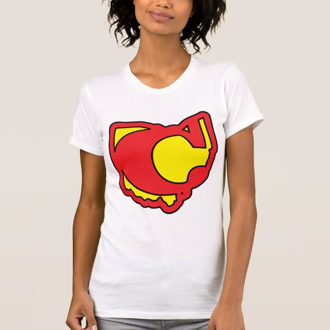 T-shirt Cleveland super, oh (Frente)