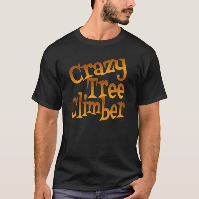 T-shirt Clima de Árvore Louco em Dourado (Frente)