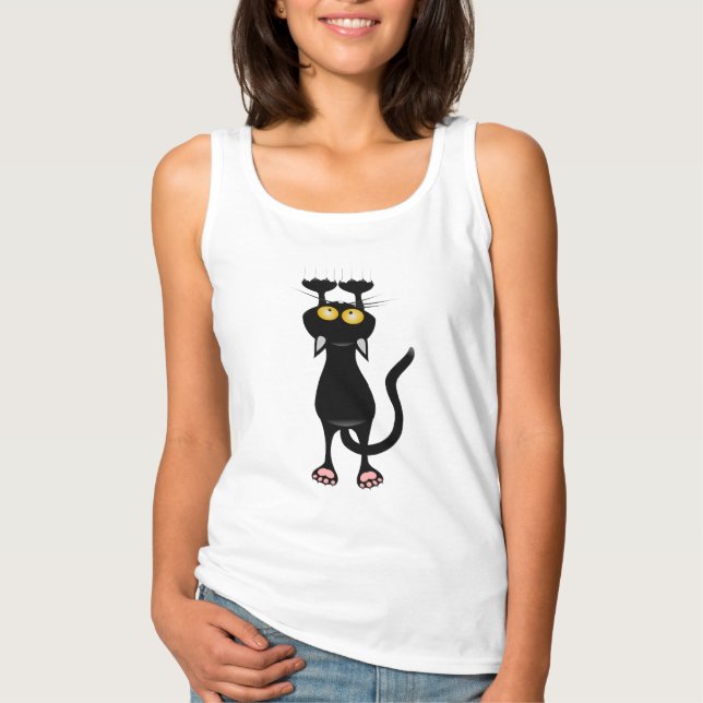 T-shirt Climbing cat (Frente)