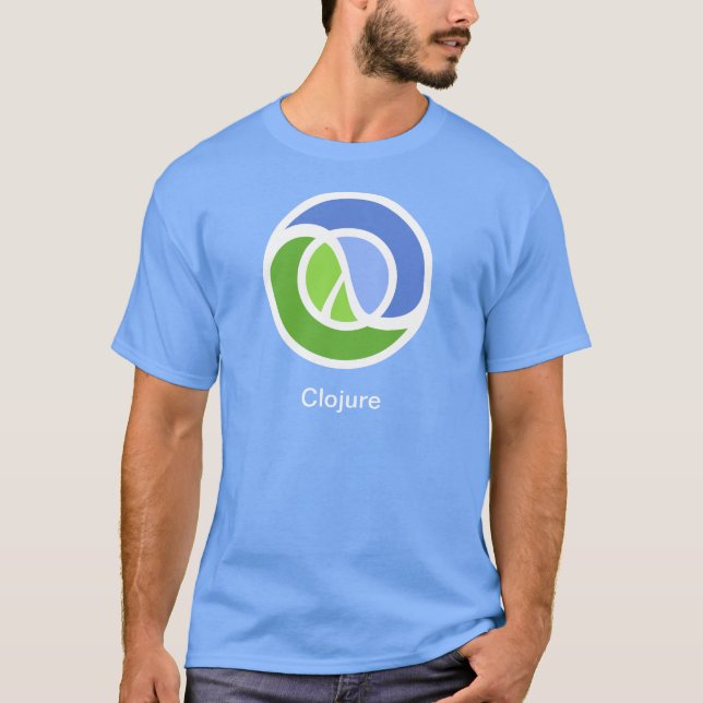 T-shirt Clojure T, grande logotipo (Frente)