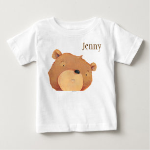 T-shirt Close up do urso de Brown grande