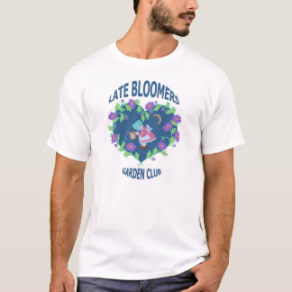 T-shirt Clube atrasado do jardim dos Bloomers