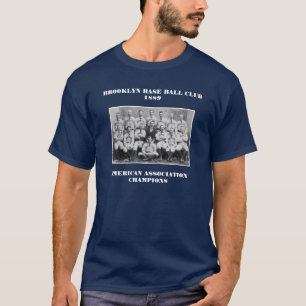 T-shirt Clube baixo 1889 da bola de Brooklyn - azul escuro