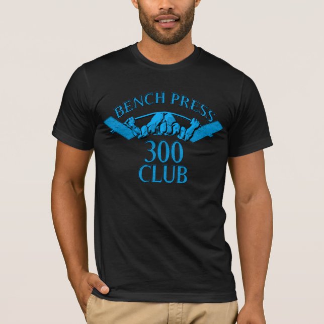 T-shirt Clube da imprensa de banco 300 claro - azul (Frente)