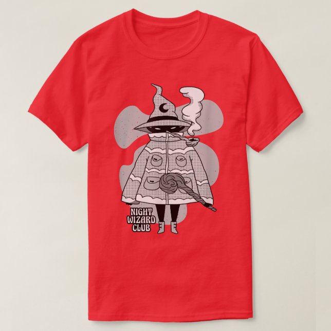 T-Shirt Clube de assistente noturno (Frente do Design)
