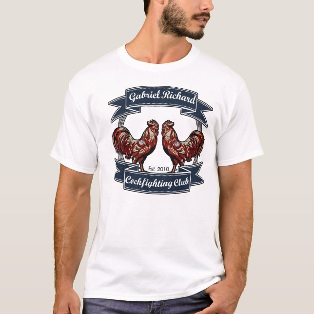 T-shirt Clube do Cockfighting da GR (Frente)
