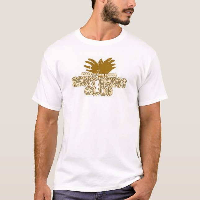 T-shirt Clube feliz das mãos (Frente)