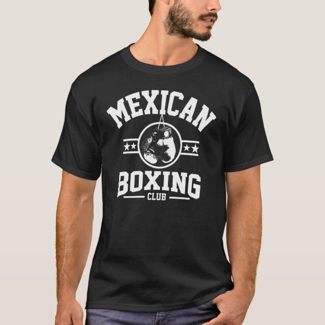 T-shirt Clube mexicano do encaixotamento (Frente)