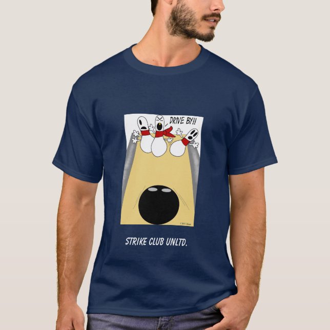 T-shirt Clube Unltd da greve. Marinho da "condução" (Frente)