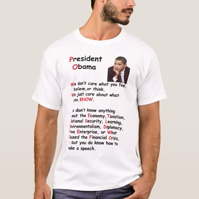 T-shirt CluelessObama (Frente)
