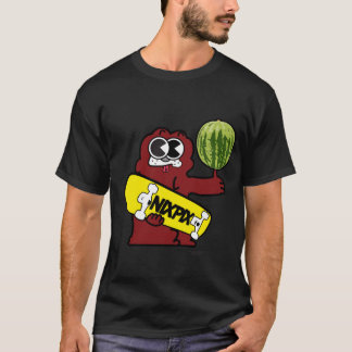 T-shirt Clyde com logotipo da melancia e do skate de