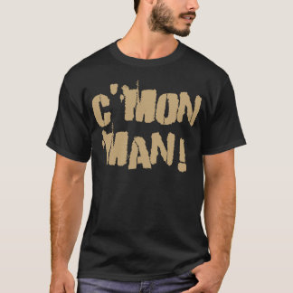 T-shirt C'mon homem! Ouro velho