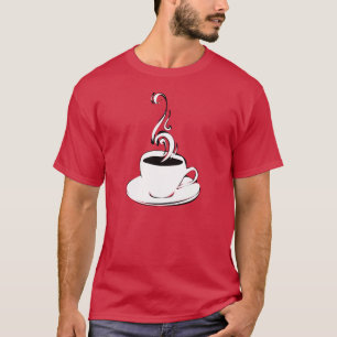 T-shirt coalhada de café