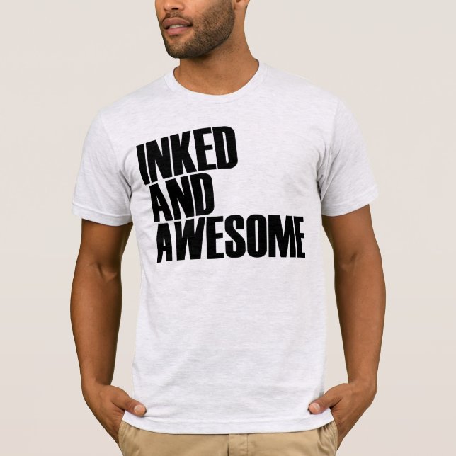 T-shirt coberto e impressionante (Frente)