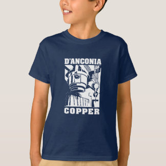 T-shirt cobre do d'Anconia/logotipo branco