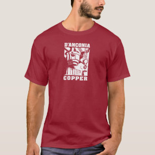 T-shirt cobre do d'Anconia/logotipo branco