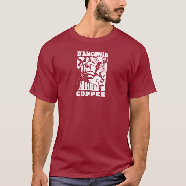 T-shirt cobre do d'Anconia/logotipo branco (Frente)