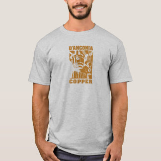 T-shirt cobre do d'Anconia/logotipo de cobre