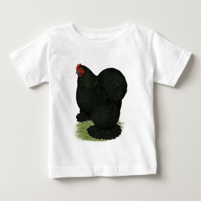 T-shirt Cochin: Black Hen (Frente)