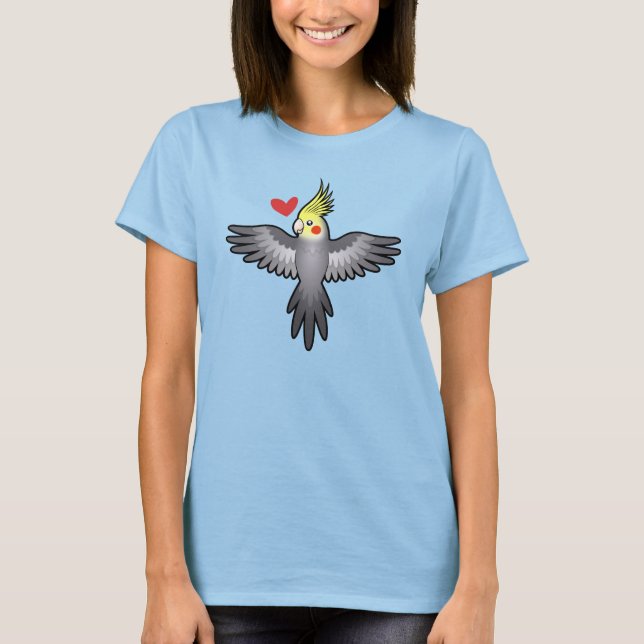 T-shirt Cockatiel Love (Frente)