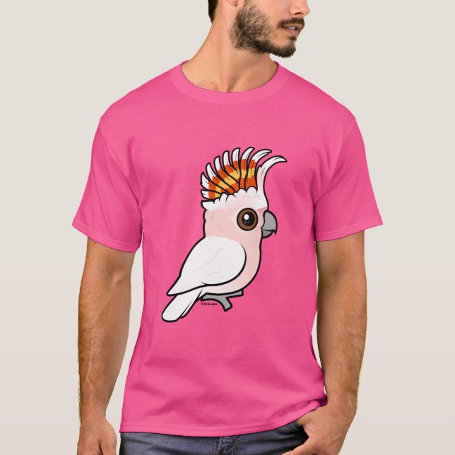 T-shirt Cockatoo cor-de-rosa de Birdorable (Frente)