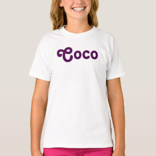 T-shirt Coco de Garotas de Vestuário