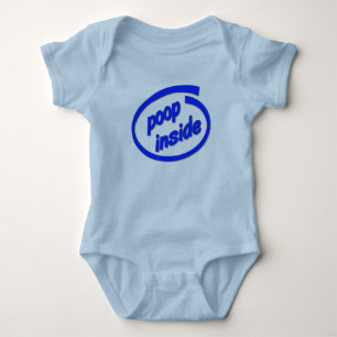T-shirt Cocô Por Dentro Bebê Divertido Macacão Humor