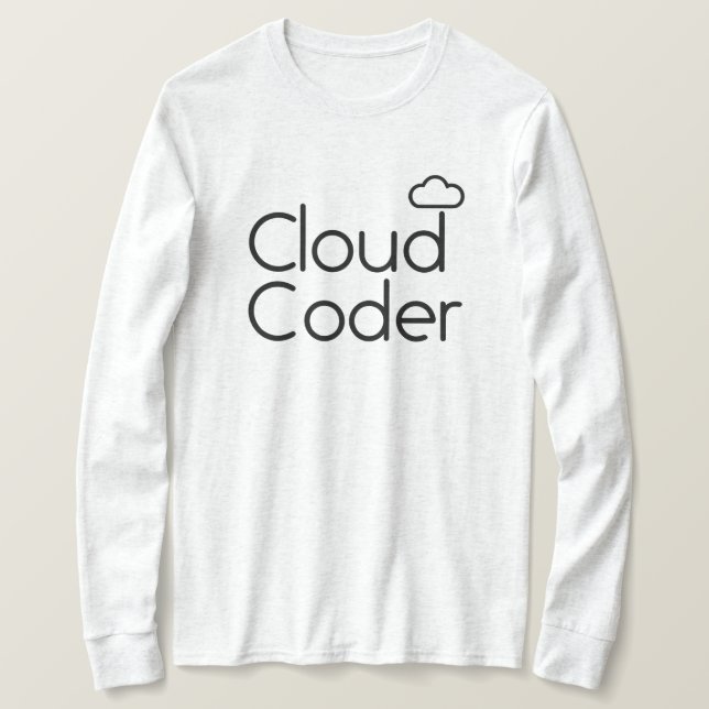 T-Shirt Coder Cloud (Frente do Design)