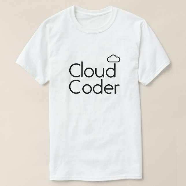 T-Shirt Coder Cloud (Frente do Design)