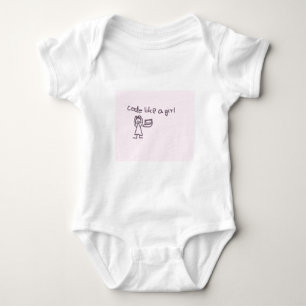 T-shirt Código como uma série de meninas