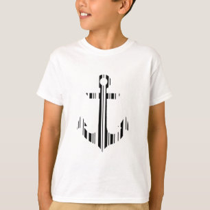 T-shirt CÓDIGO DE ÂNCORA DE BARRA Design de Padrão de Códi