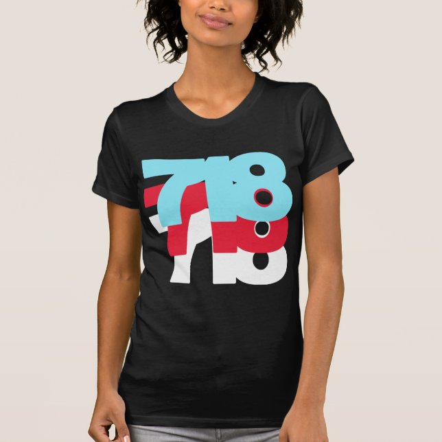 T-shirt Código de área 718 (Frente)