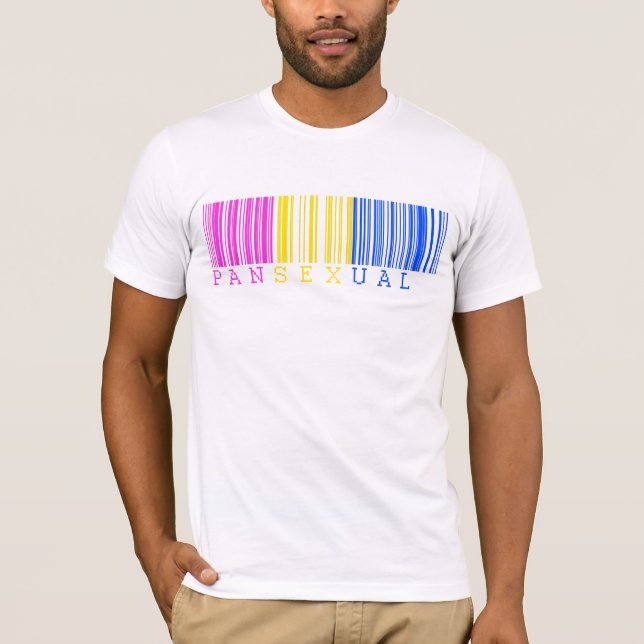 T-shirt Código de barras Pansexual (Frente)