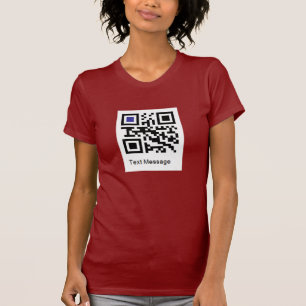 T-shirt Código de QR para "EU SOU UM LÉSBICA "
