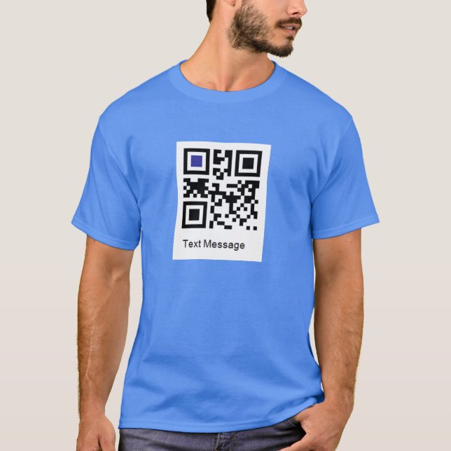 T-shirt Código QR para VOCÊ É UM IDIOTA! (Frente)