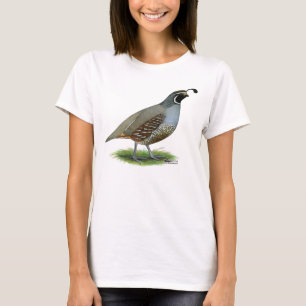 T-shirt Codorniz do vale de Califórnia