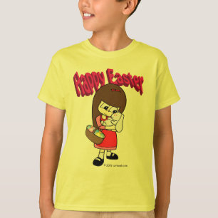 T-shirt Coelhinho da Páscoa e a menina