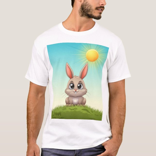 T-Shirt Coelhinho De Cartoon Bonny (Frente)