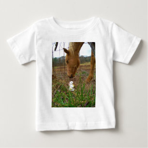 T-shirt coelhinho de cavalo e Primavera